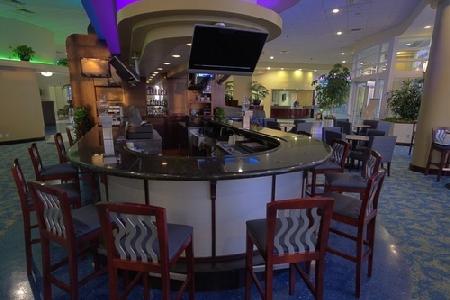 Indoor cocktail lounge with 3 hd/tvs
